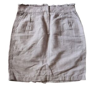 J. Crew Cotton Linen Blend Mini Skirt. Size 4
